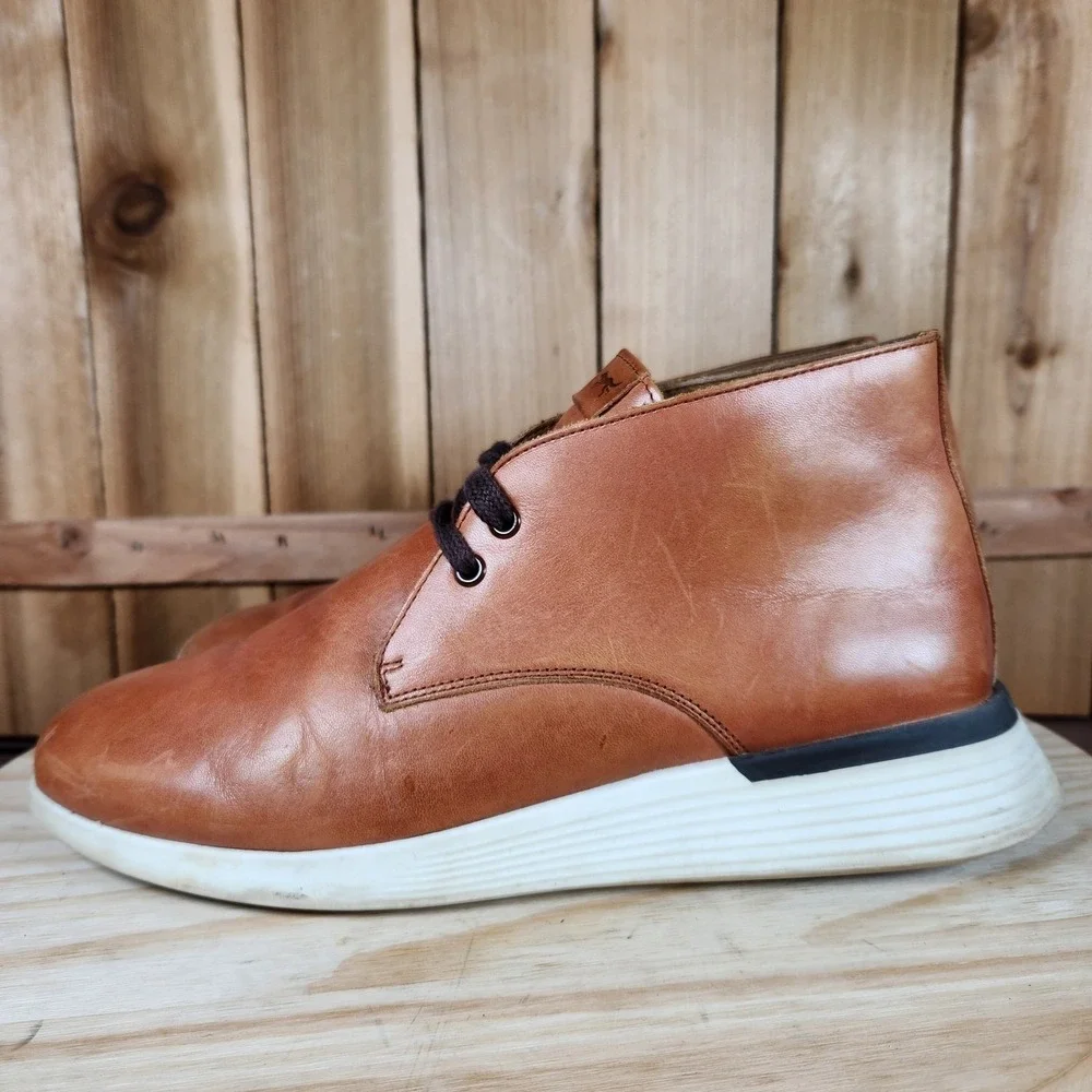 Wolf &‎ Shepherd Crossover Shoes Mens 8 Brown Leather Chukka Casual Lightweight